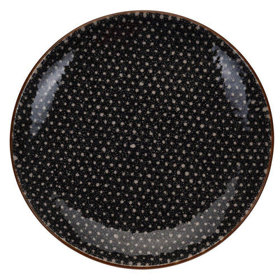 Talerz ceramiczny, ozdobna patera, Ø 21 cm, wzór kropek   