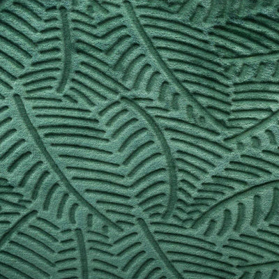 Koc na łóżko, kanapę, narzuta do salonu, efekt liści palmy 3D, kolor zielony, 220 x 240 cm