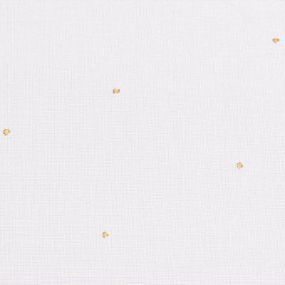 Firanka do salonu biała, nadruk złote kropki, Atmosphera, 140 x 240 cm
