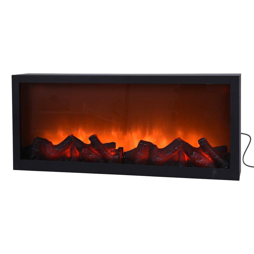 Kominek elektryczny LED, dekoracja świąteczna, 57 x 25 cm