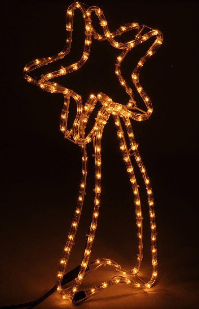 Dekoracja świetlna Gwiazda Betlejemska, podświetlana, 64 cm