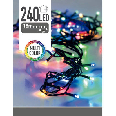 Lampki choinkowe 240 LED,  zewnętrzne, 18 m, multicolor, wielokolorowe