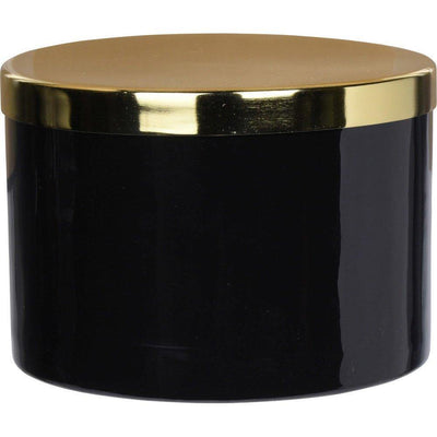 Pojemnik do przechowywania, okrągły organizer metalowy, Ø 18 cm, kolor czarny