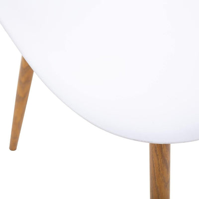Krzesło loftowe do jadalni, styl skandynawski, kolor biały