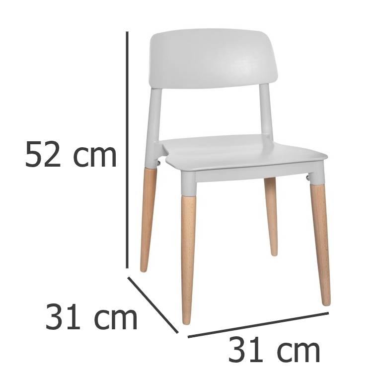 Krzesło do biurka dla dzieci, tworzywo sztuczne, kolor szary