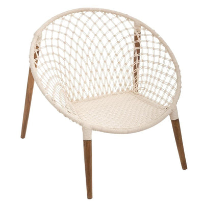 Fotel wypoczynkowy MANGO, Ø 90 cm, kolor biały
