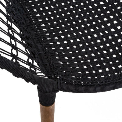 Fotel wypoczynkowy MANGO, Ø 90 cm, kolor czarny