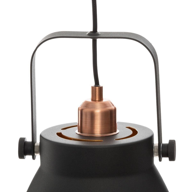 Lampa wisząca BOSTIC, metalowa, 26x39 cm
