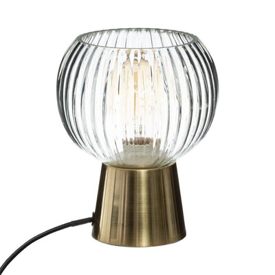 Lampa szklana LAYE z okrągłym abażurem, Ø 15 cm