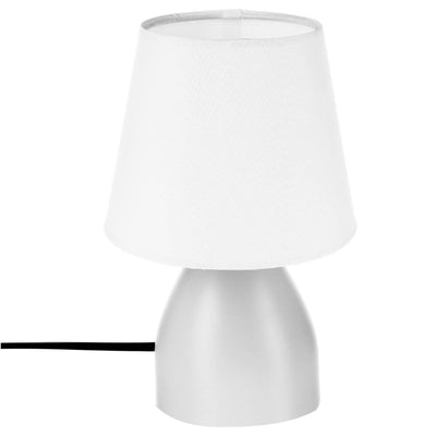 Lampka stołowa CHEVET, metalowa, 19 cm, kolor biały