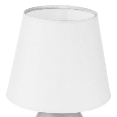 Lampka stołowa CHEVET, metalowa, 19 cm, kolor biały
