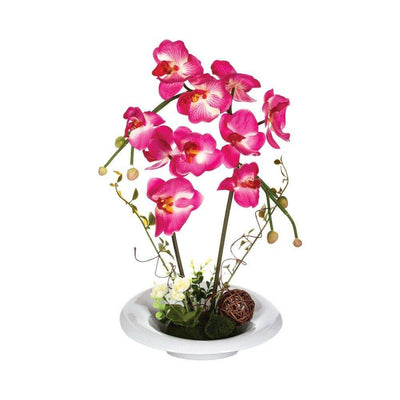 Sztuczna roślina ORCHIDEA, kolor różowy, 46 cm