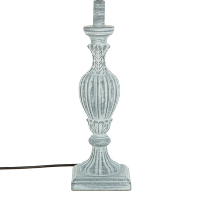 Lampa stołowa PATINE GRIS z abażurem, 56 cm