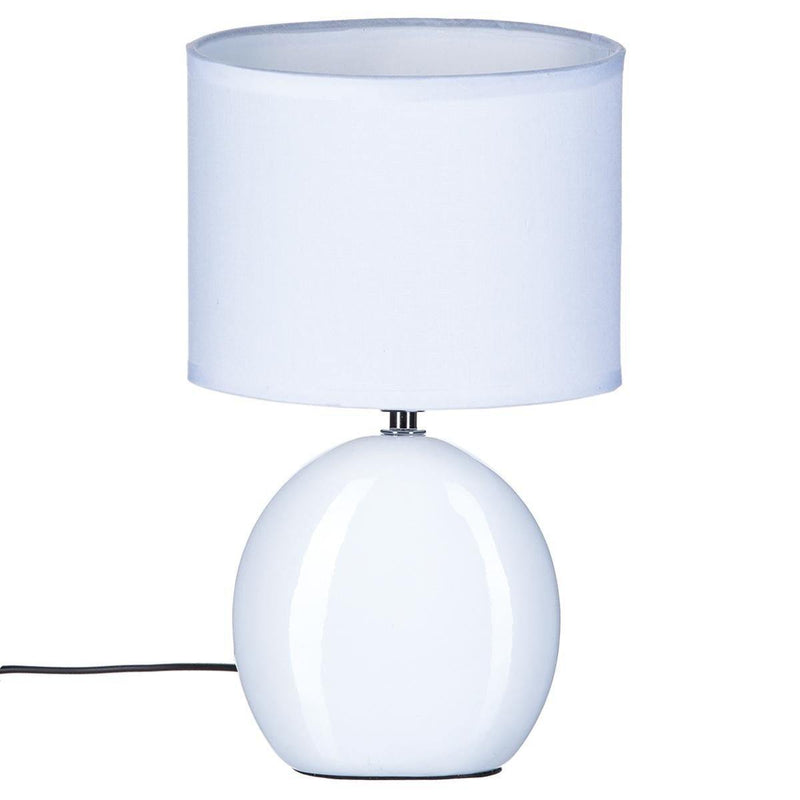 Lampa stołowa OVAL BLANC, ceramiczna, 31 cm