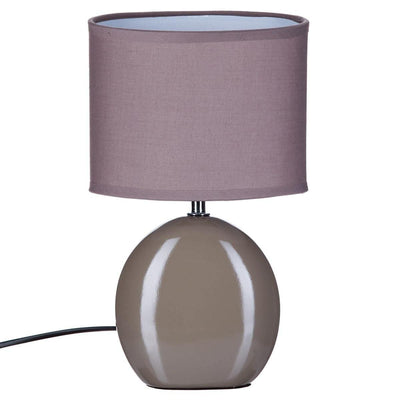 Lampa stołowa OVAL TAUPE, ceramiczna, 31 cm