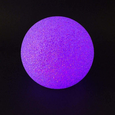 Lampa LED, szklana kula EFFET CRISTAL, Ø 18 cm, kolor fioletowy