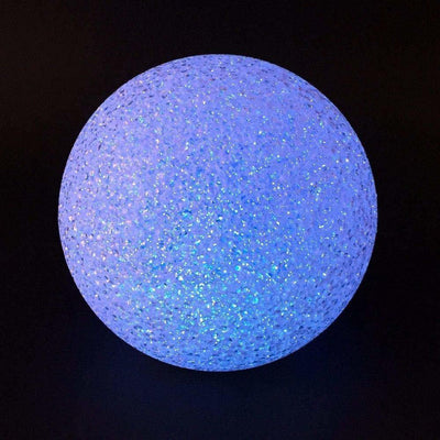 Lampa LED, szklana kula EFFET CRISTAL, Ø 18 cm, kolor fioletowy