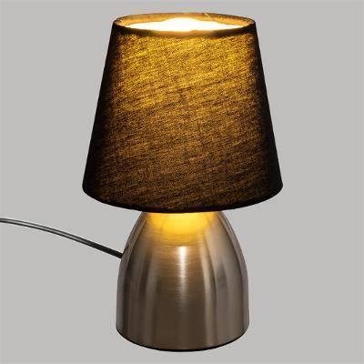 Lampa stołowa CHEVET TOUCH, metalowa, 20 cm, kolor szary