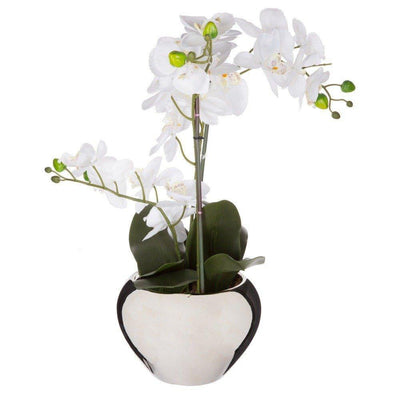 Sztuczna roślina ORCHIDEE, kolor biały, 57 cm