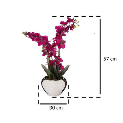 Sztuczna roślina ORCHIDEE, kolor różowy, 57 cm