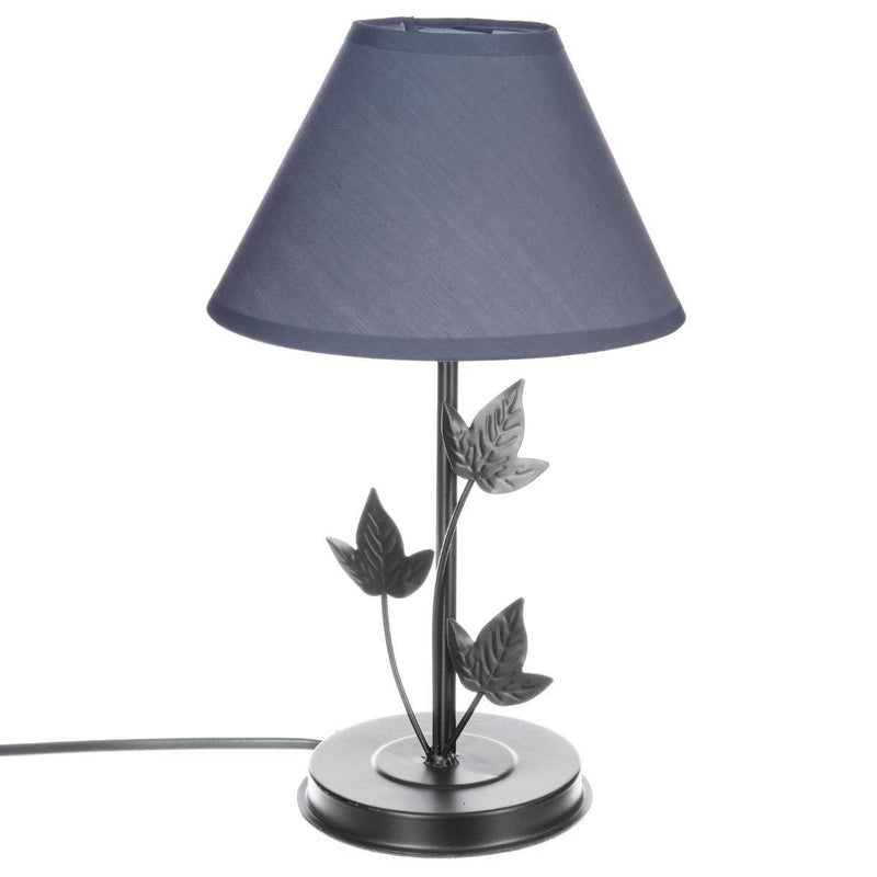 Lampa stołowa FEUILLE, motyw liści z kloszem, 35 cm