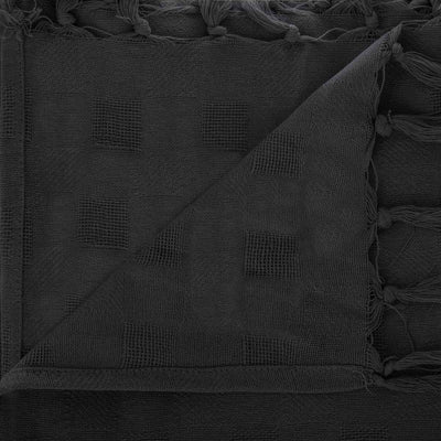 Narzuta na łóżko CARRE NOIR, bawełniana, 160 x 220 cm