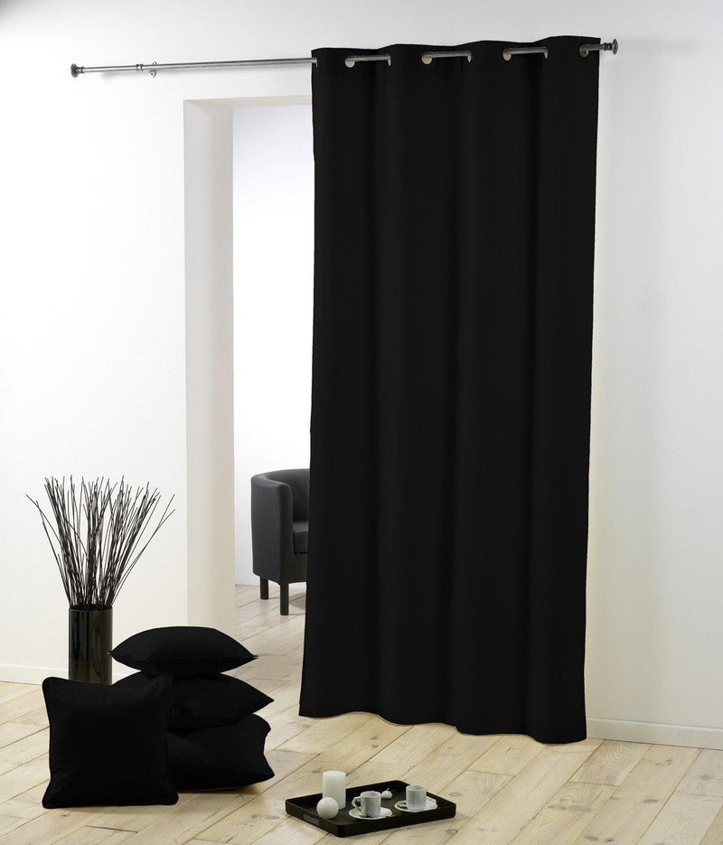 Zasłona okienna ESSENT, 140 x 260 cm, czarna