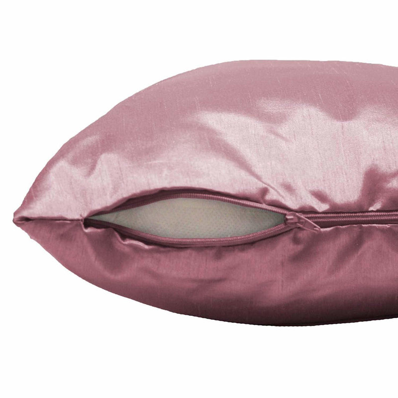 Poszewka na poduszkę 40 x 40 cm SHANA gładka, kolor różowy