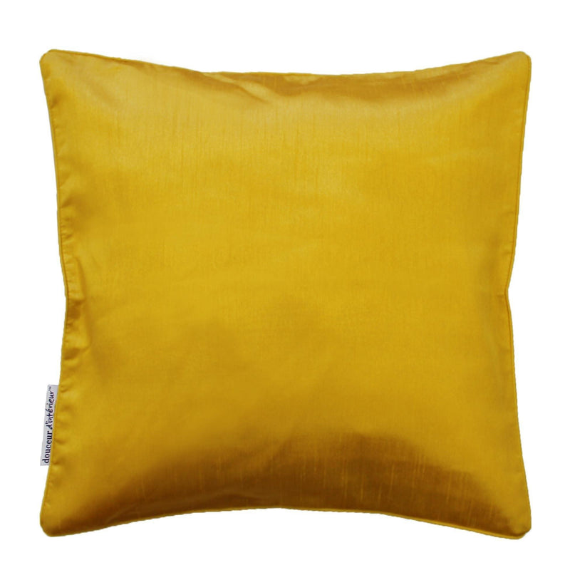 Poszewka na poduszkę 40 x 40 cm SHANA gładka, kolor żółty