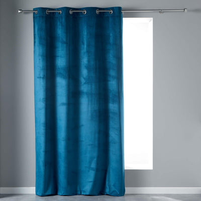 Zasłona zaciemniająca VELVET, 140 x 240 cm, niebieska