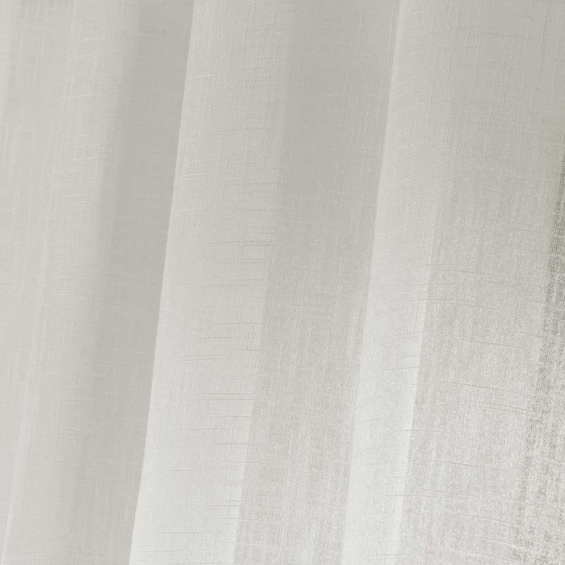 Firana do salonu z efektem lnu 140 x 240 cm, HALTONA, kolor ecru