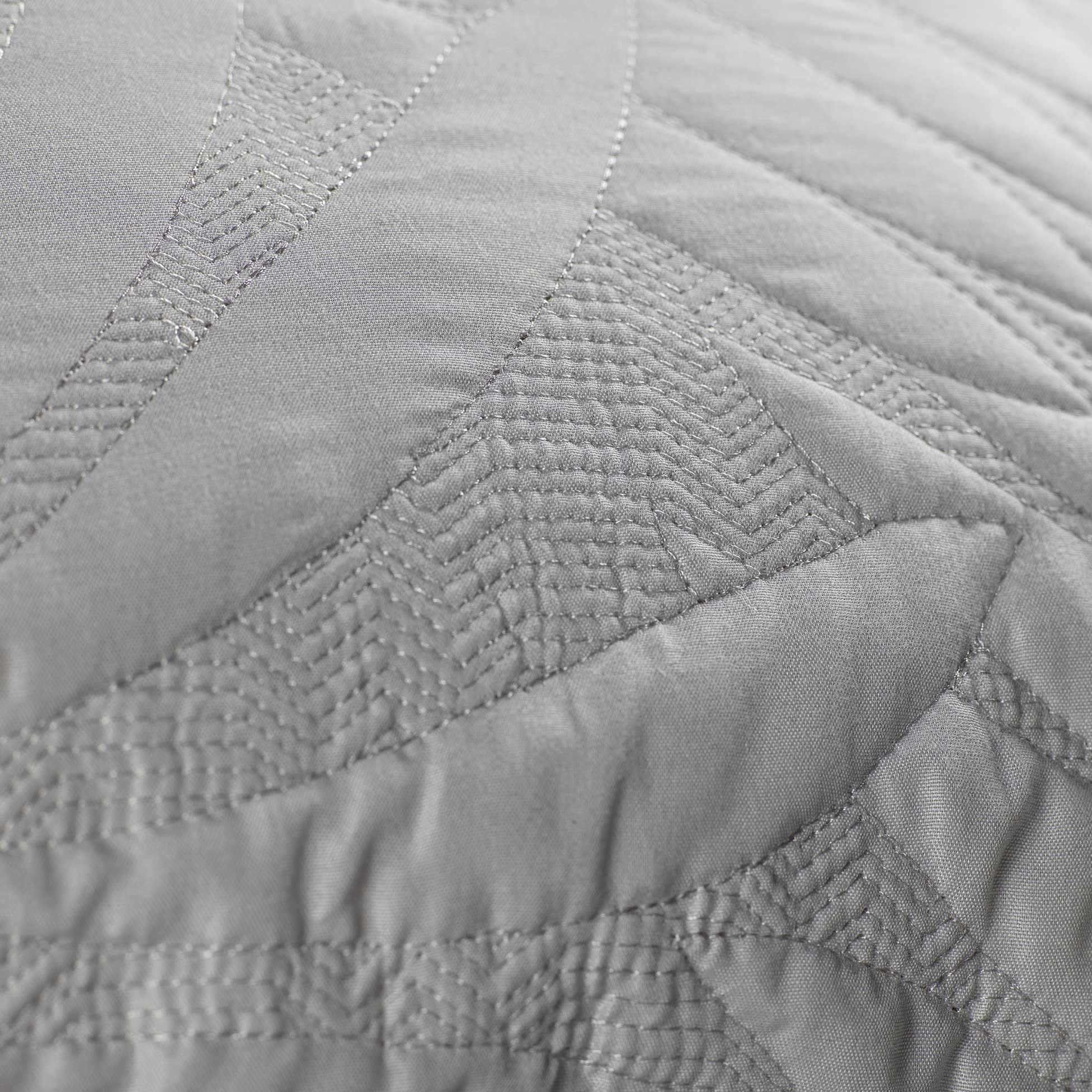 Poszewka na poduszkę ALESIA szara, 40 x 40 cm