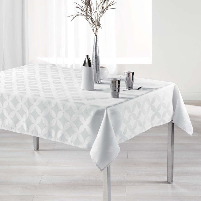 Obrus na stół żakardowy TIVOLINA, kolor biały, 140 x 250 cm