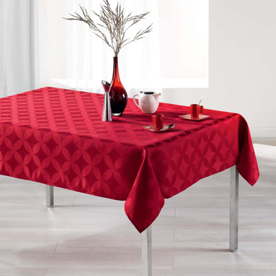 Obrus na stół 140 x 300 cm TIVOLINA, kolor czerwony