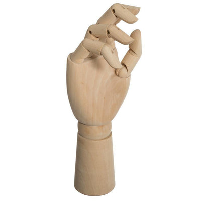 Model dłoni drewniany, 30 cm