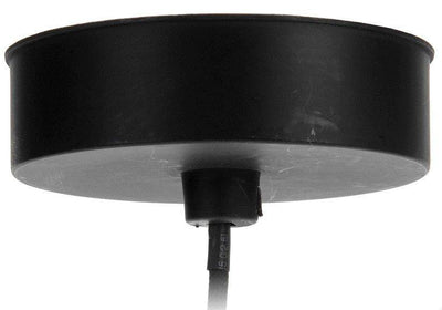 Lampa sufitowa okrągła, 34 cm, czarna