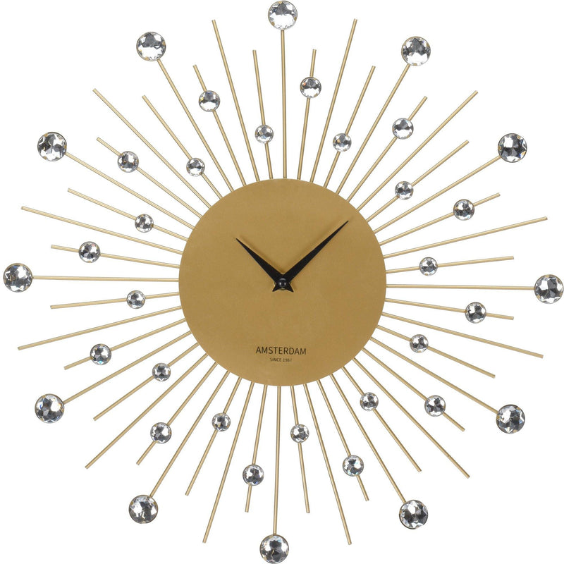 Zegar ścienny STONES GOLD, 45 cm, okrągły