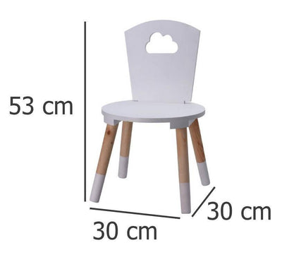 Krzesło dziecięce drewniane