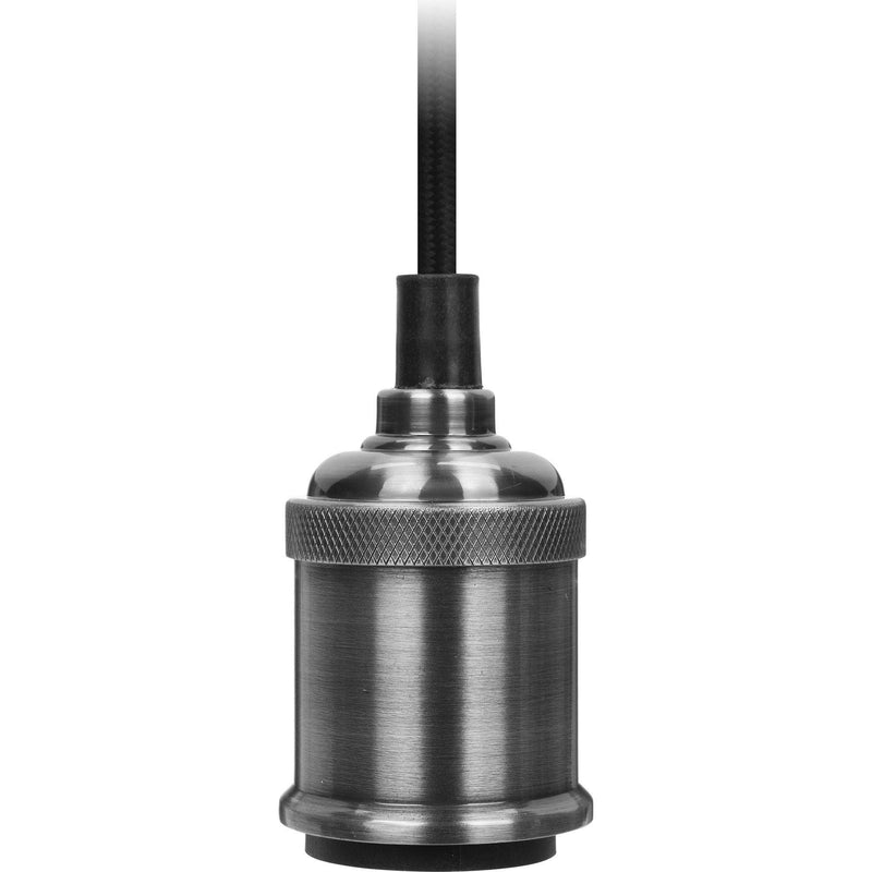 Lampa wisząca 8 cm, srebrna, industrialna