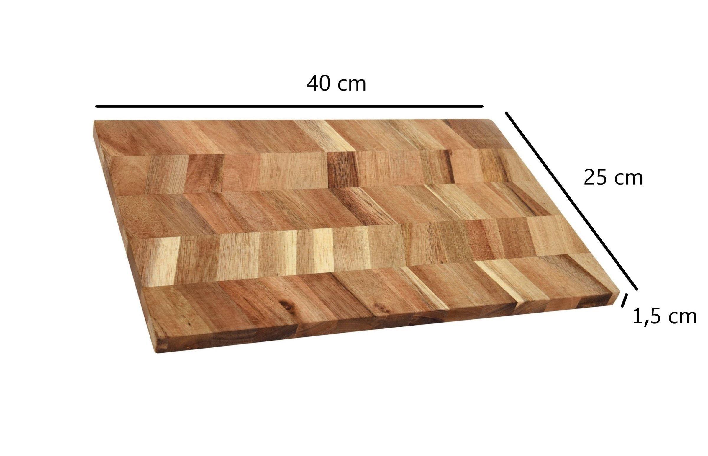 Deska do krojenia 40x25 cm, drewno akacjowe
