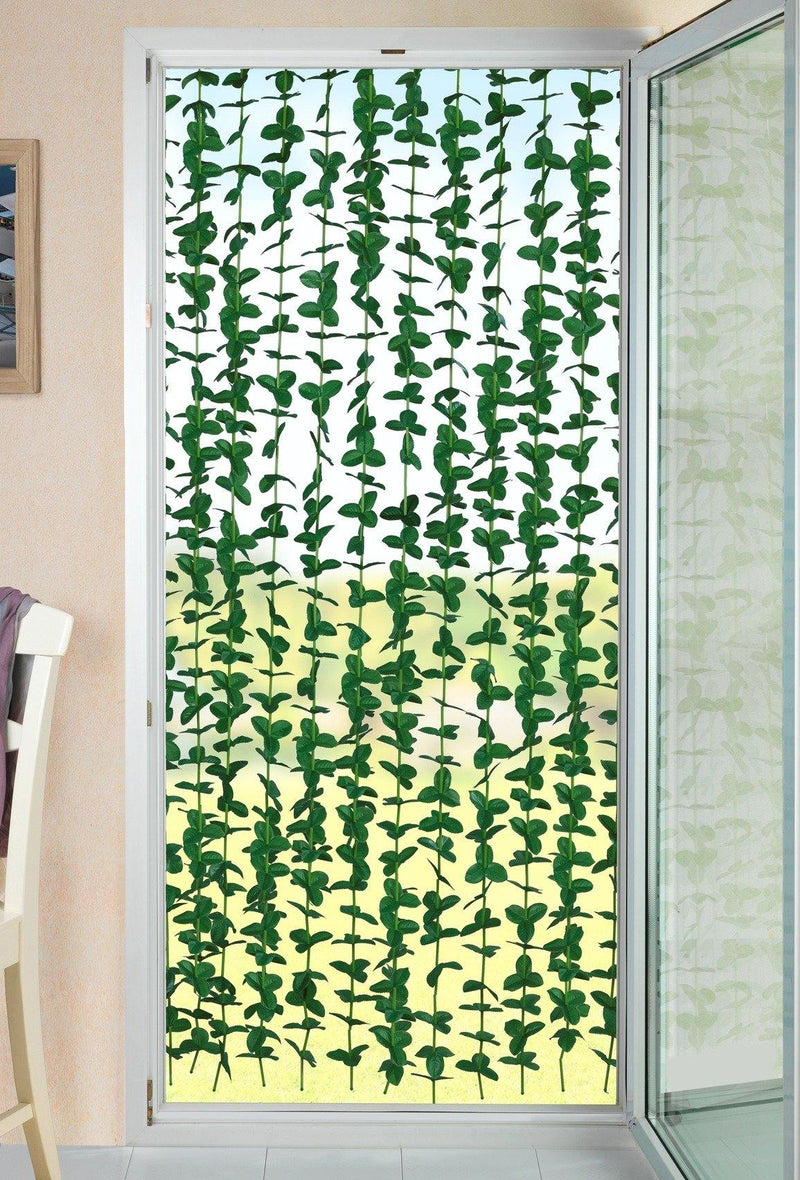 Kurtyna na drzwi, sztuczne rośliny LIŚCIE, 90 x 190 cm, WENKO
