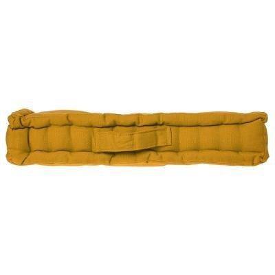 Poduszka do siedzenia na podłodze, 40x40x8 cm, kolor żółty