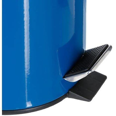 Kosz łazienkowy na śmieci 3 L, metalowy, kolor niebieski
