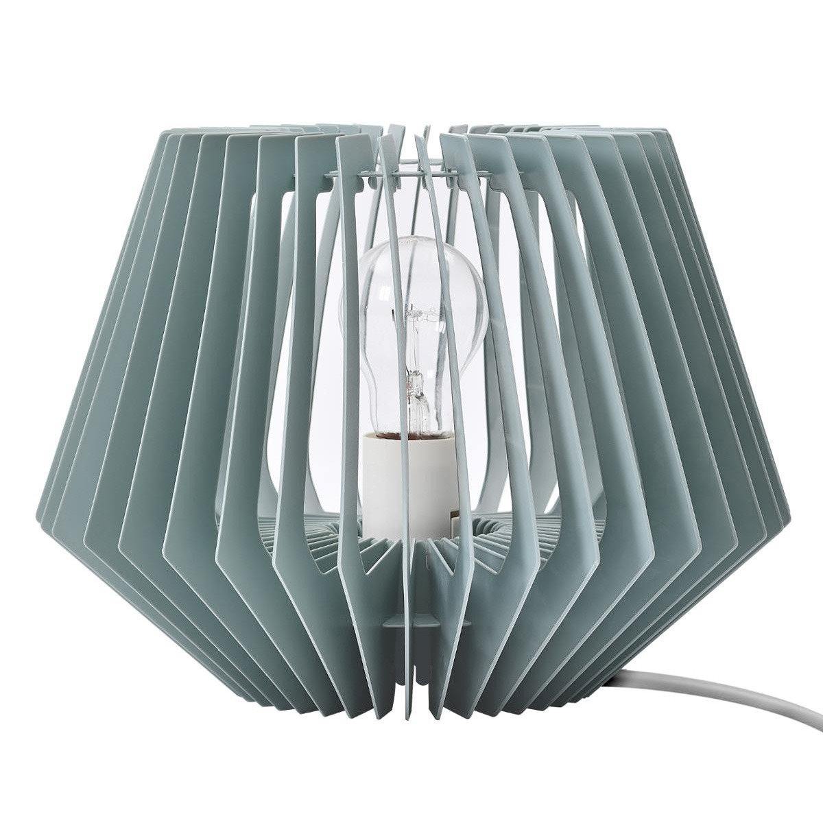 Lampa stołowa z dekoracyjną żarówką, 21 cm, kolor niebieski