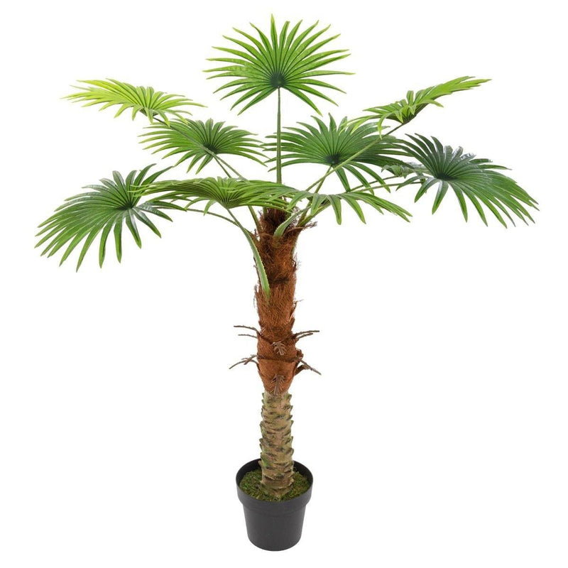 Sztuczna roślina w doniczce wysoka -  palma dekoracyjna w donicy, 120 cm