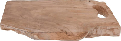 Taca dekoracyjna z drewna tekowego, 42x26x3 cm, dreska do krojenia, 2w1