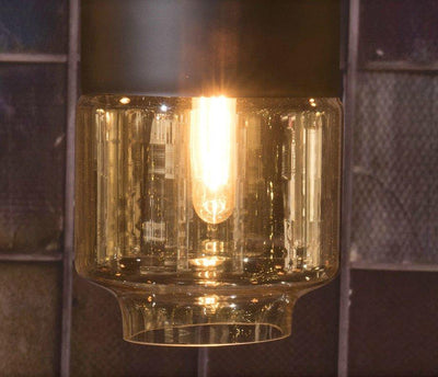 Nowoczesna lampa wisząca, 18 x 32 cm, szklana