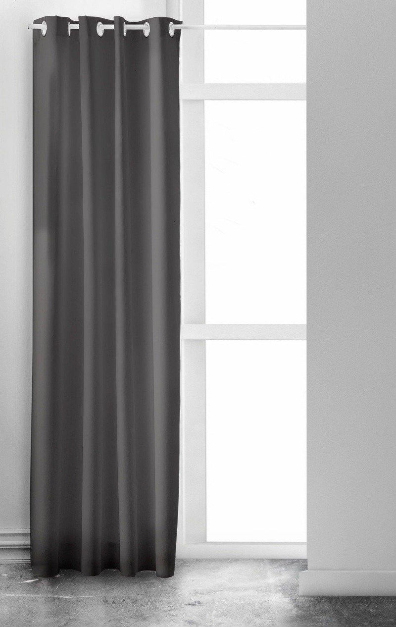 Zasłona okienna na przelotkach HYGGE, 140 x 240 cm, jasnoszara, TODAY