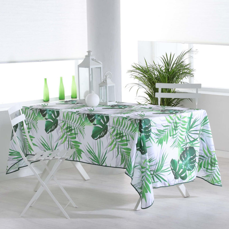 Obrus prostokątny na stół, 150 x 240 cm, motyw liści