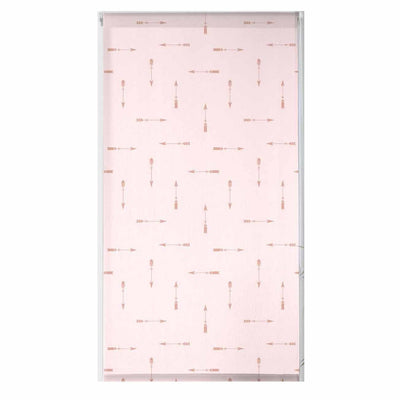 Roleta okienna z motywem indiańskim, 60 x 180 cm, różowa